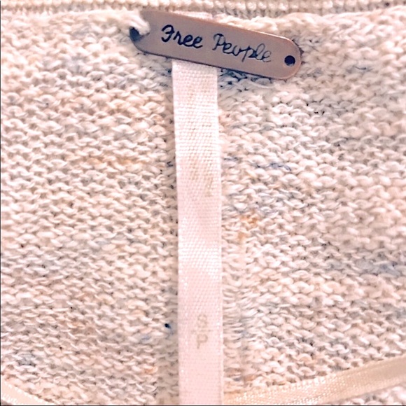 Free People Oversized Marled Cardigan Sweater: Loose Long Fit, Button Up, Sz. S - Picture 4 of 4